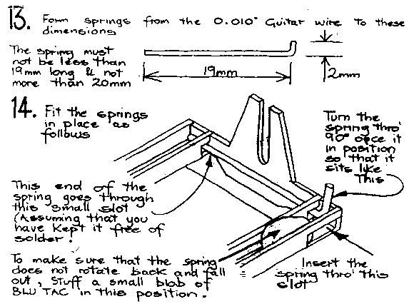 Spring wire assembly,